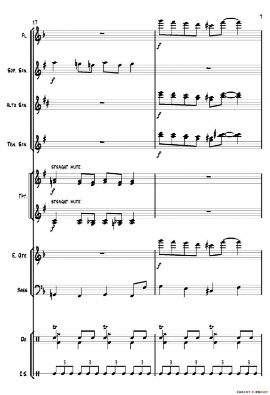 Hello（爵士乐团总谱）