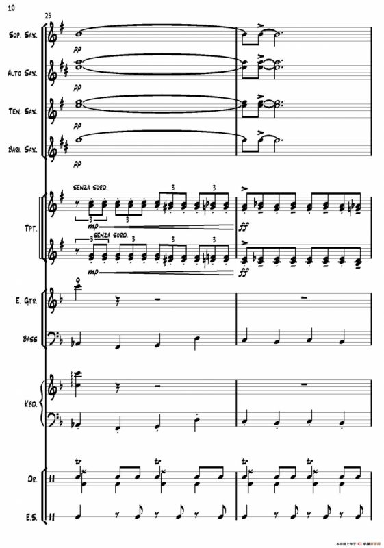 Hello（爵士乐团总谱）