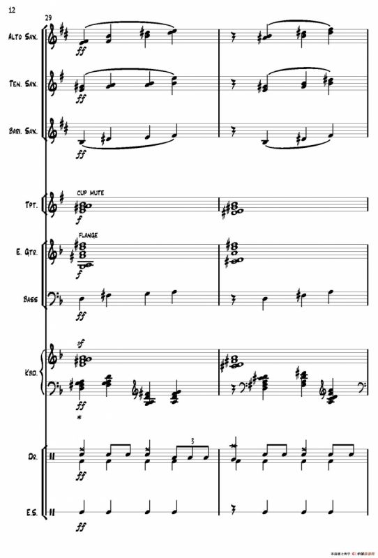 Hello（爵士乐团总谱）