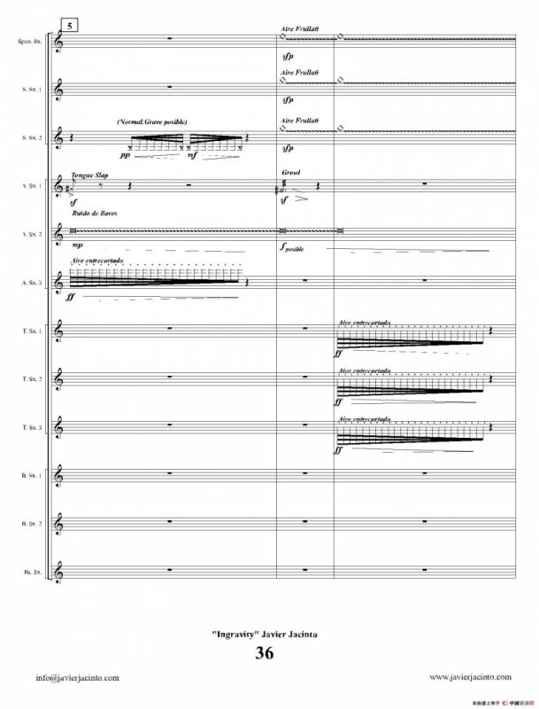 Ingravity（第四乐章）（总谱）