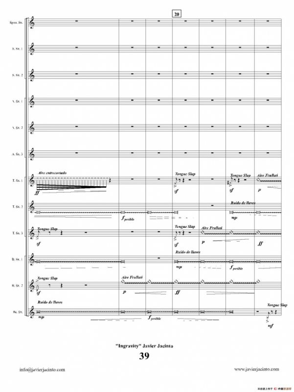 Ingravity（第四乐章）（总谱）