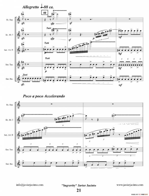 Ingravity（第二乐章）（总谱）