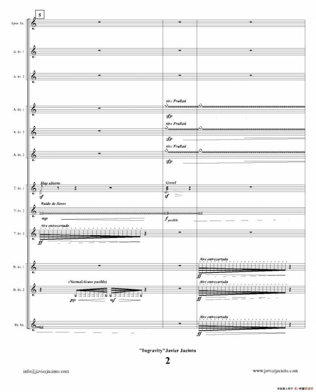 Ingravity（第一乐章）（总谱）