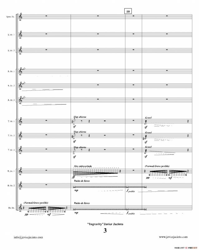 Ingravity（第一乐章）（总谱）