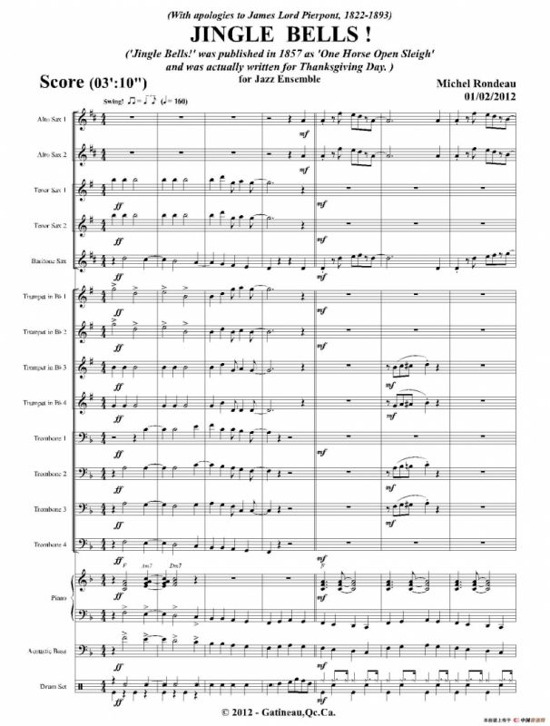 JINGLE BELLS！（总谱）