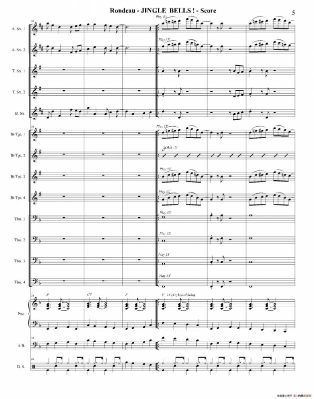 JINGLE BELLS！（总谱）