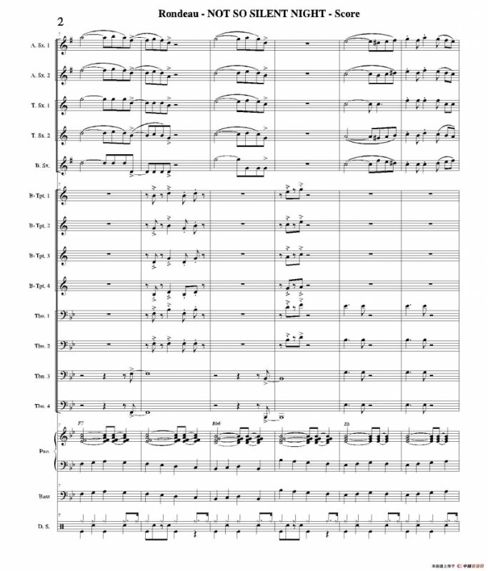 NOT SO SILENT NIGHT（总谱）