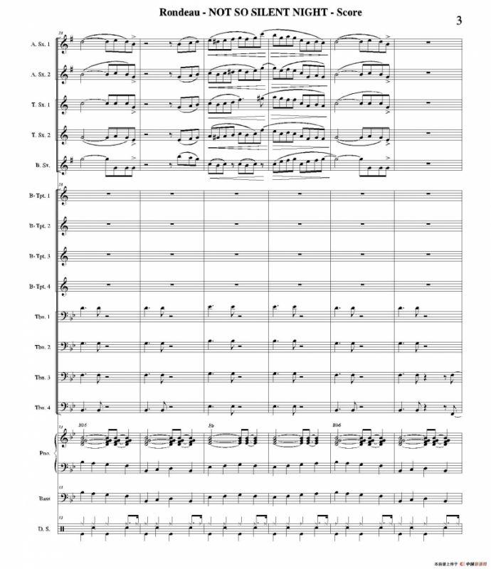 NOT SO SILENT NIGHT（总谱）