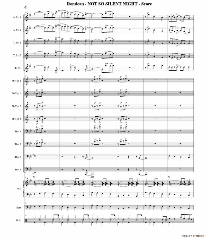 NOT SO SILENT NIGHT（总谱）