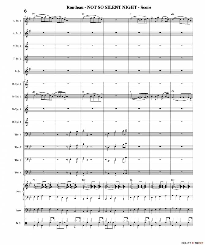 NOT SO SILENT NIGHT（总谱）