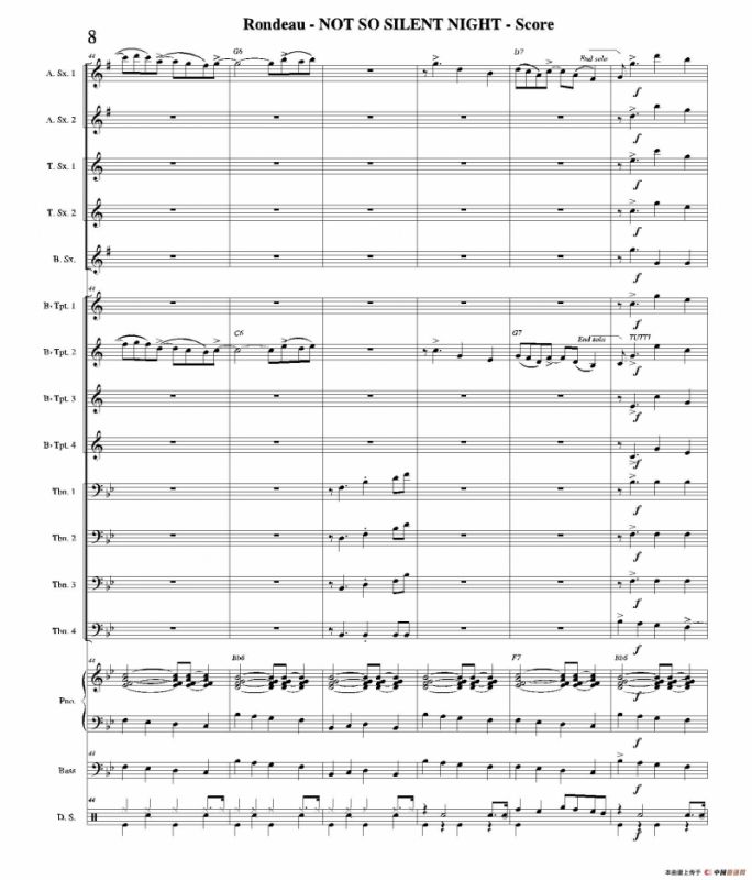 NOT SO SILENT NIGHT（总谱）