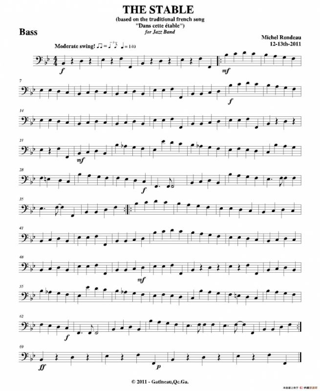 THE STABLE（贝司分谱）