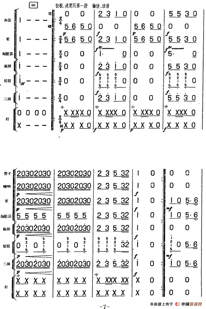 放风筝（儿童乐曲、民族管弦乐总谱）