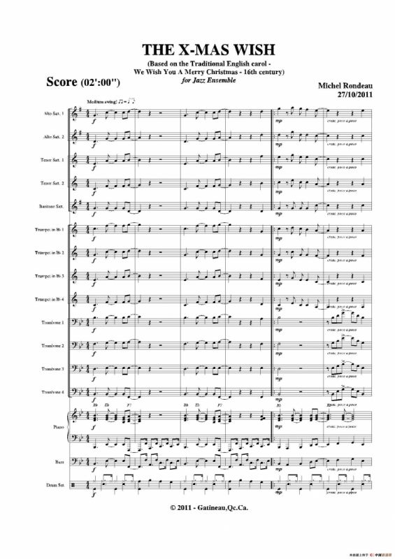 THE X-MAS WISH（总谱）