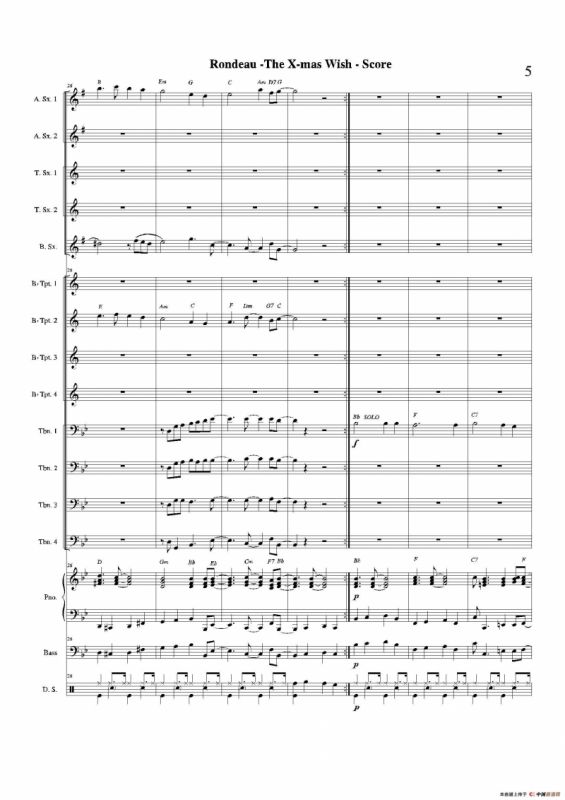 THE X-MAS WISH（总谱）