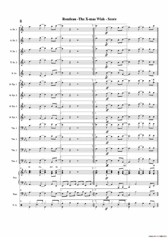 THE X-MAS WISH（总谱）
