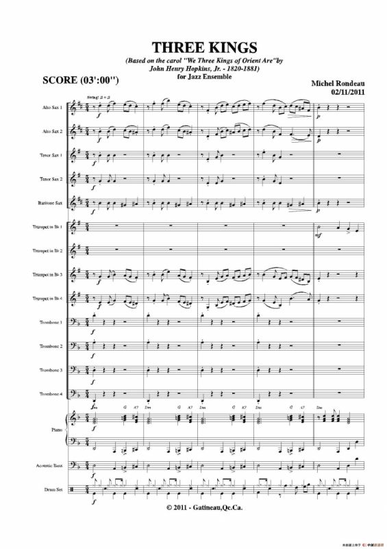 THREE KINGS（总谱）