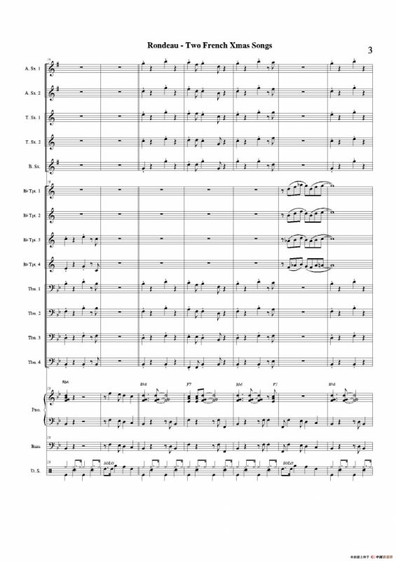 Two French Xmas Songs（总谱）