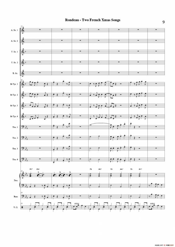 Two French Xmas Songs（总谱）