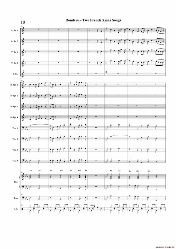 Two French Xmas Songs（总谱）