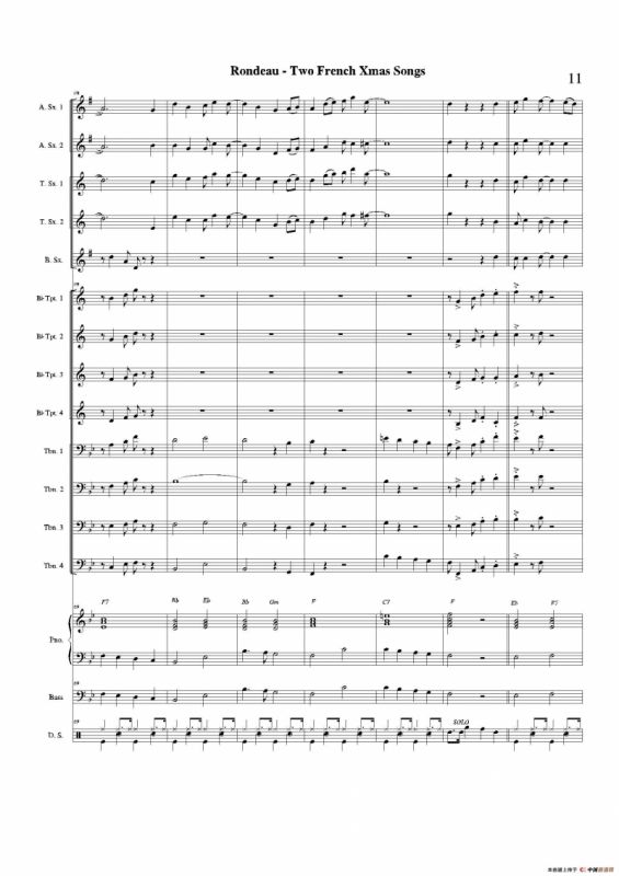 Two French Xmas Songs（总谱）