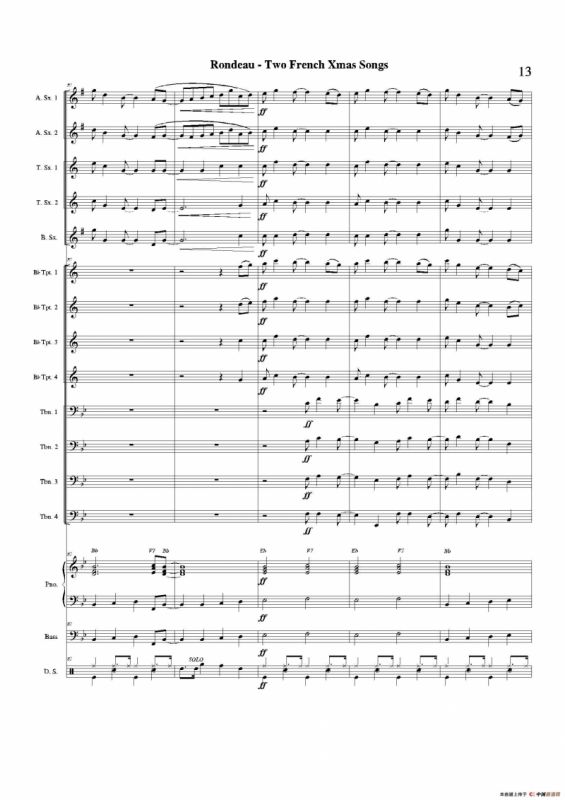 Two French Xmas Songs（总谱）