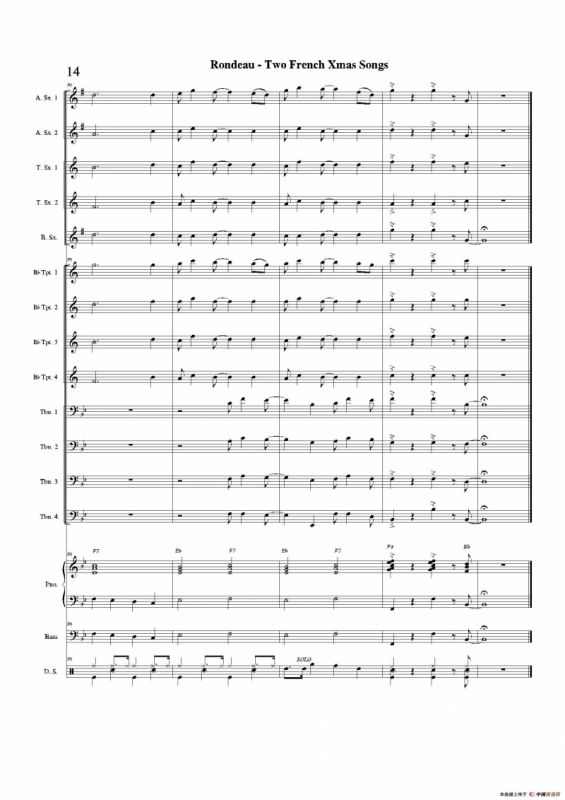 Two French Xmas Songs（总谱）