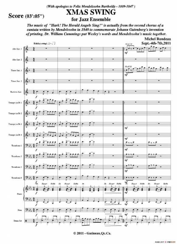 XMAS SWING（总谱）