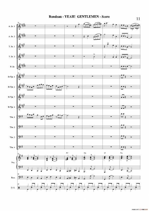 YEAH! GENTLEMEN（总谱）