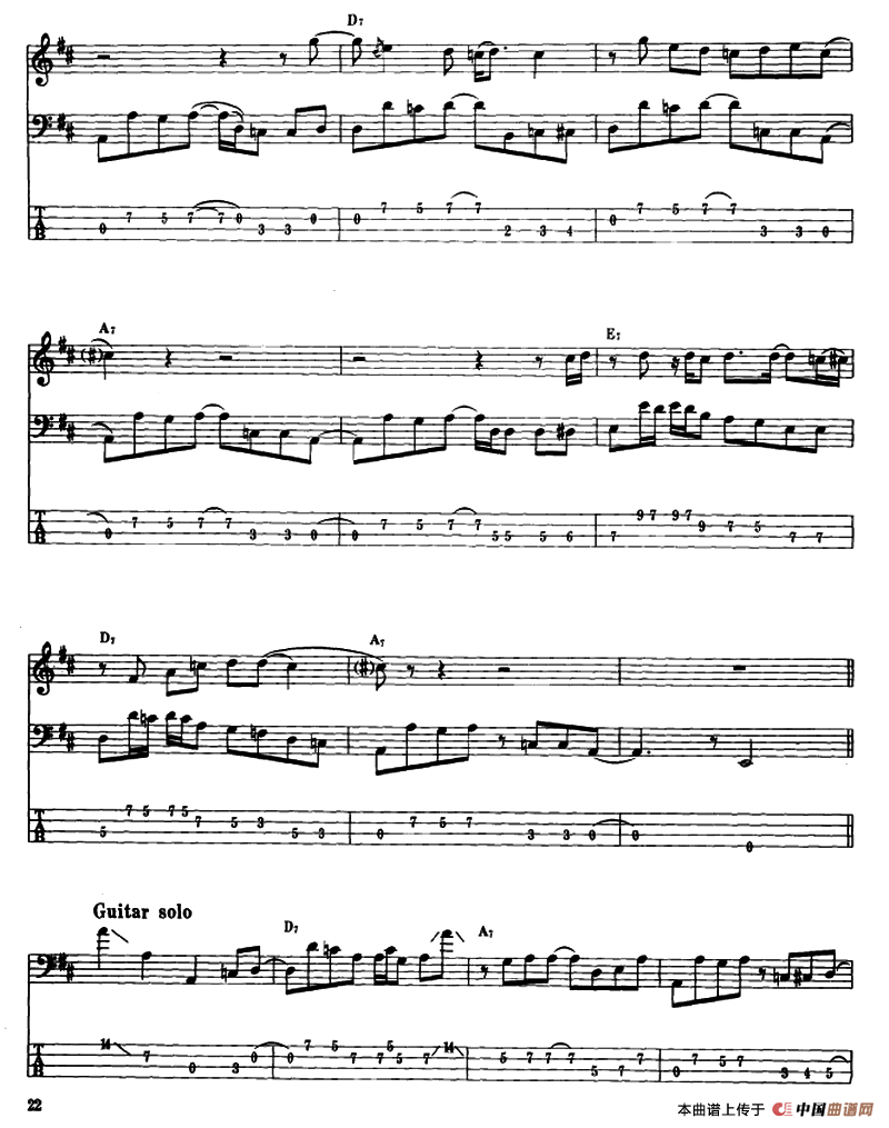 电贝司专业等级第五级（二、必弹曲目：独奏曲）