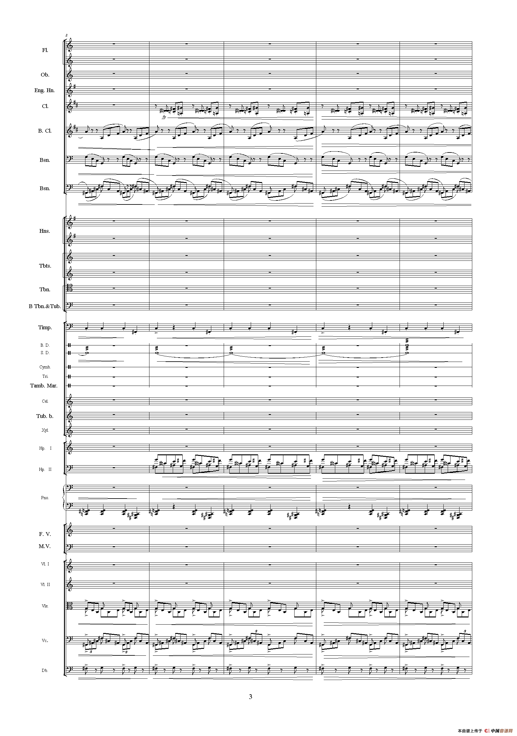 中山颂（《中山颂·交响组曲》之七）（交响乐队总谱）