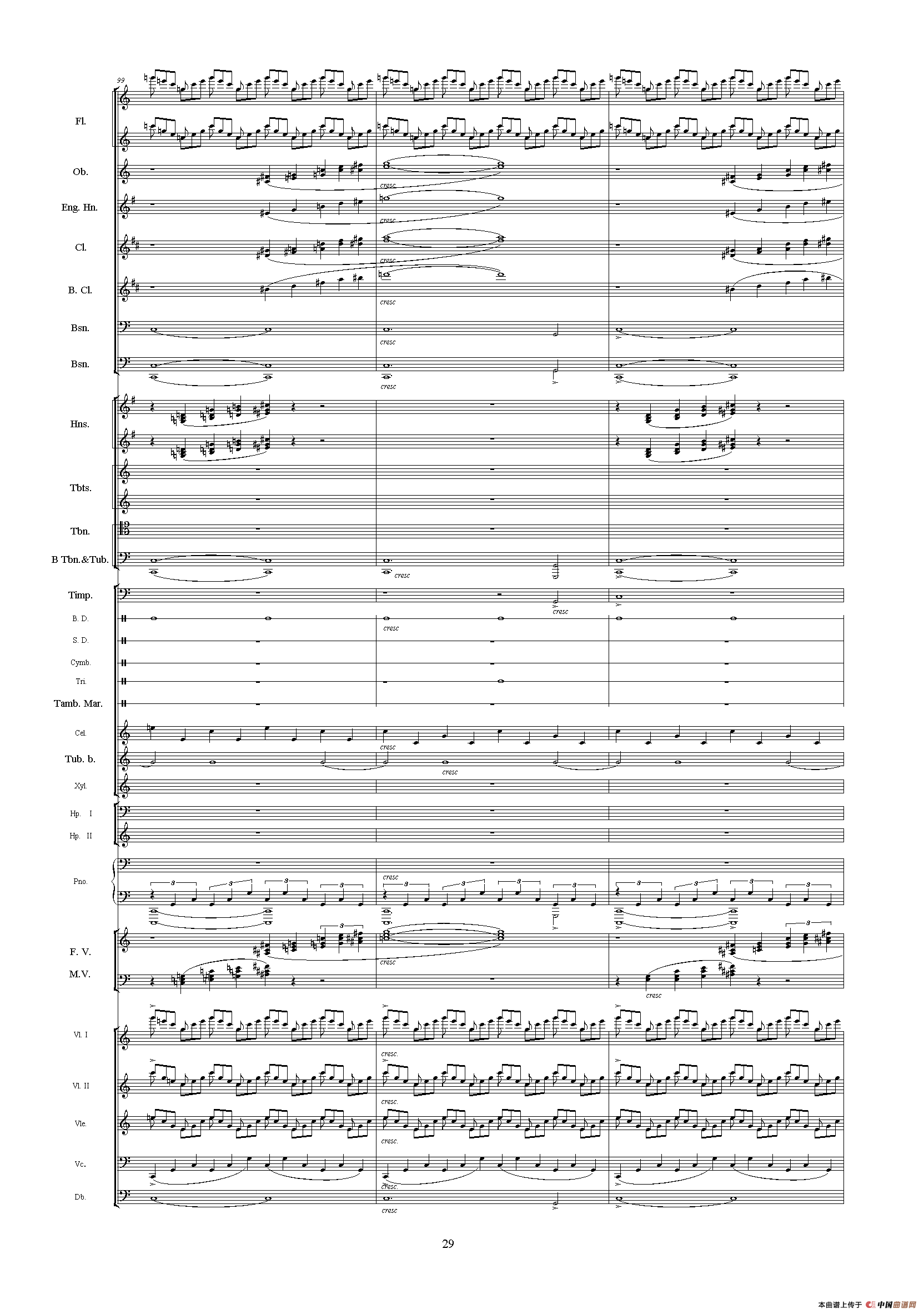 中山颂（《中山颂·交响组曲》之七）（交响乐队总谱）