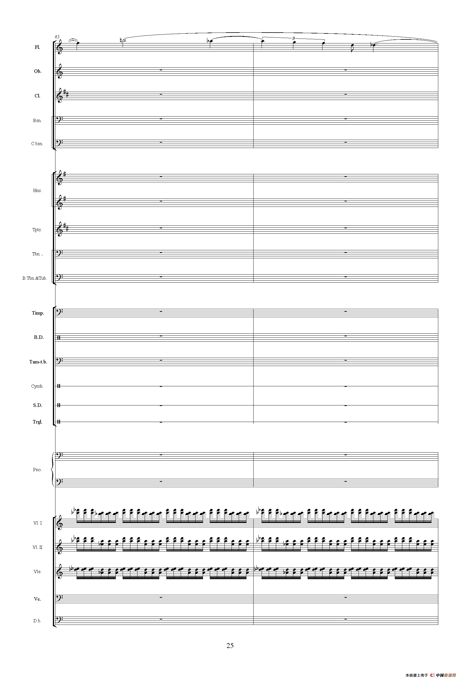 镇压叛乱（《中山颂·交响组曲》之六）（交响乐队总谱）