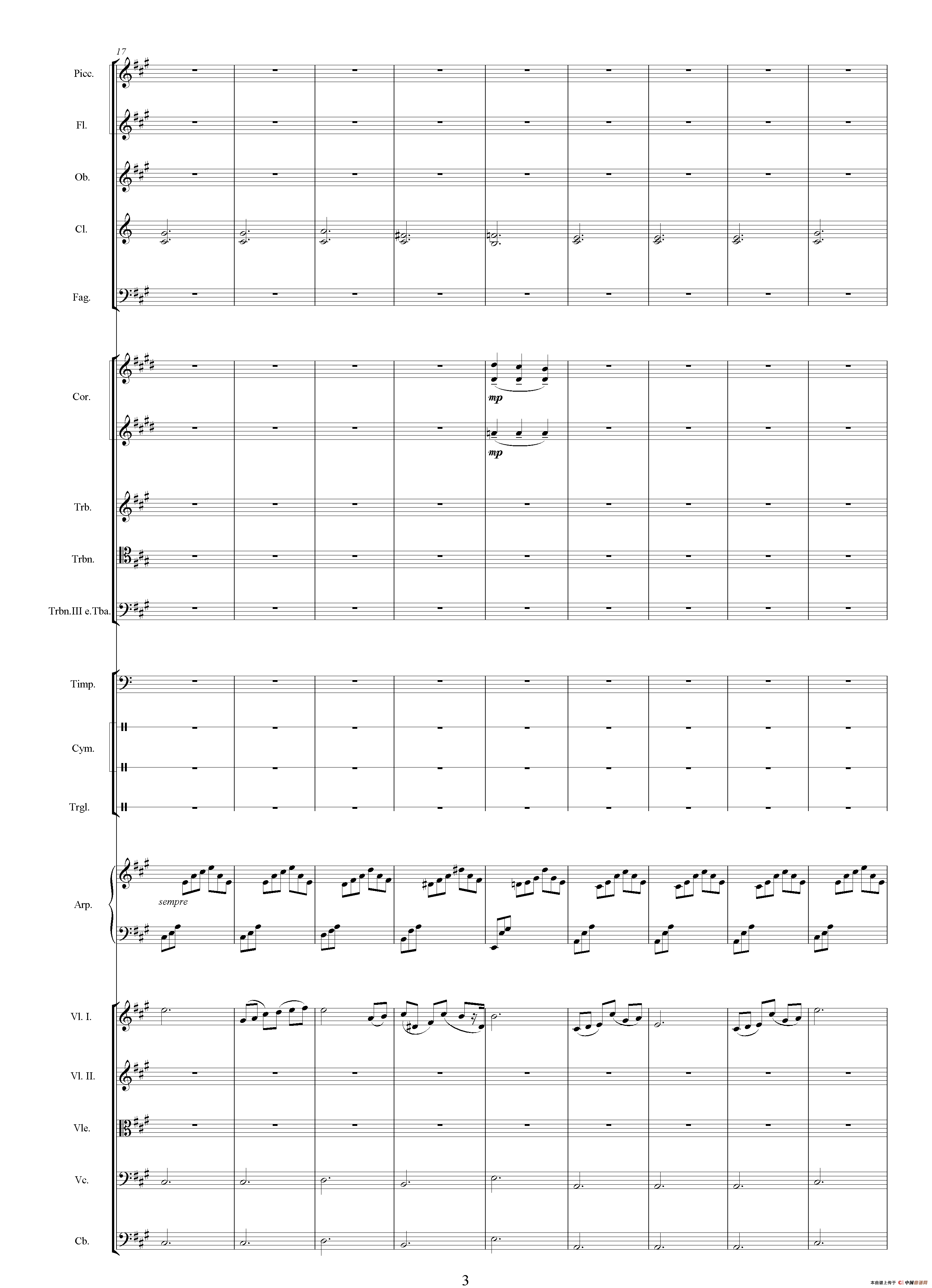 青春(一)（选自影片《世纪之梦》 总谱）