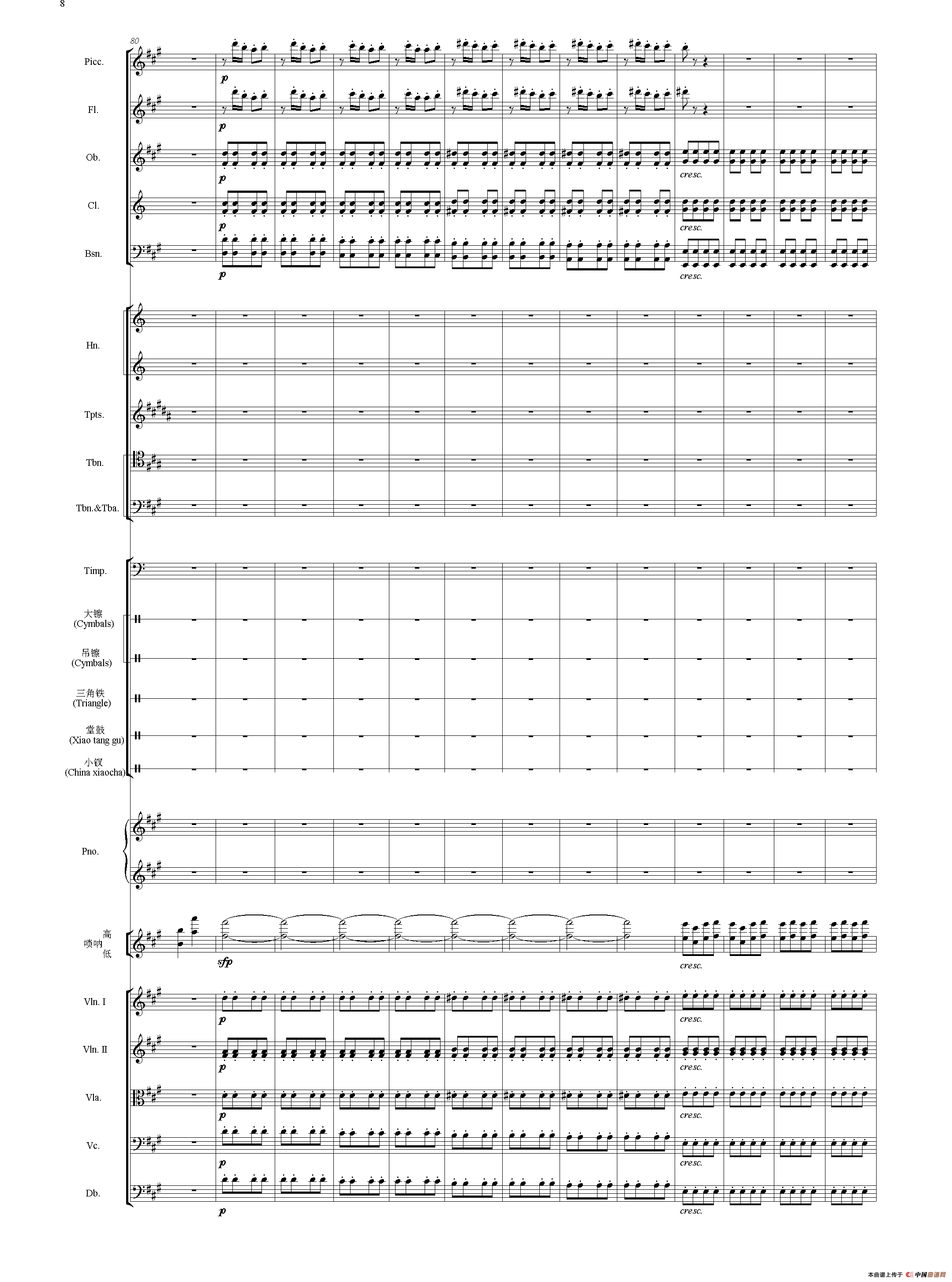 节日序曲（总谱）