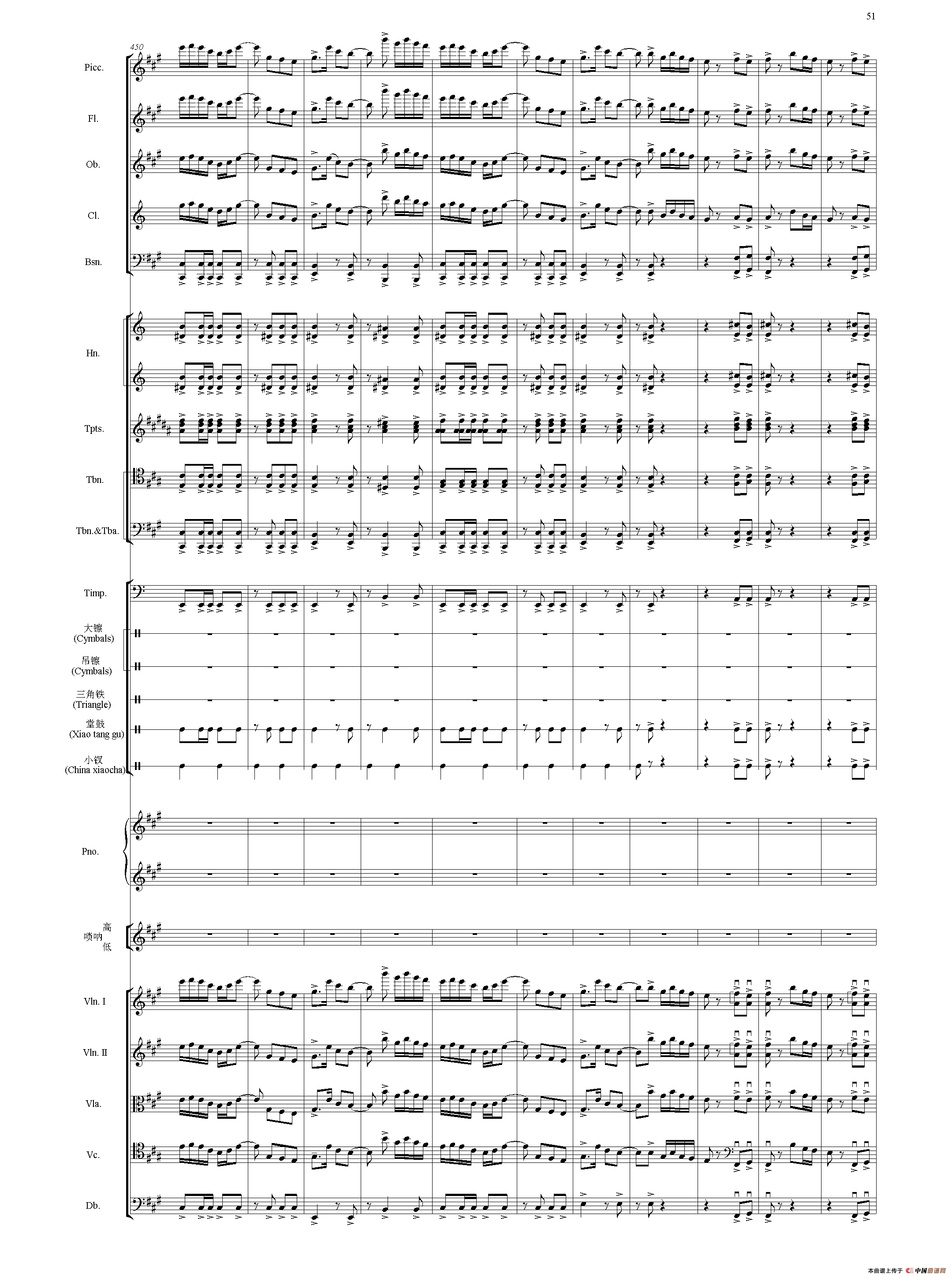 节日序曲（总谱）