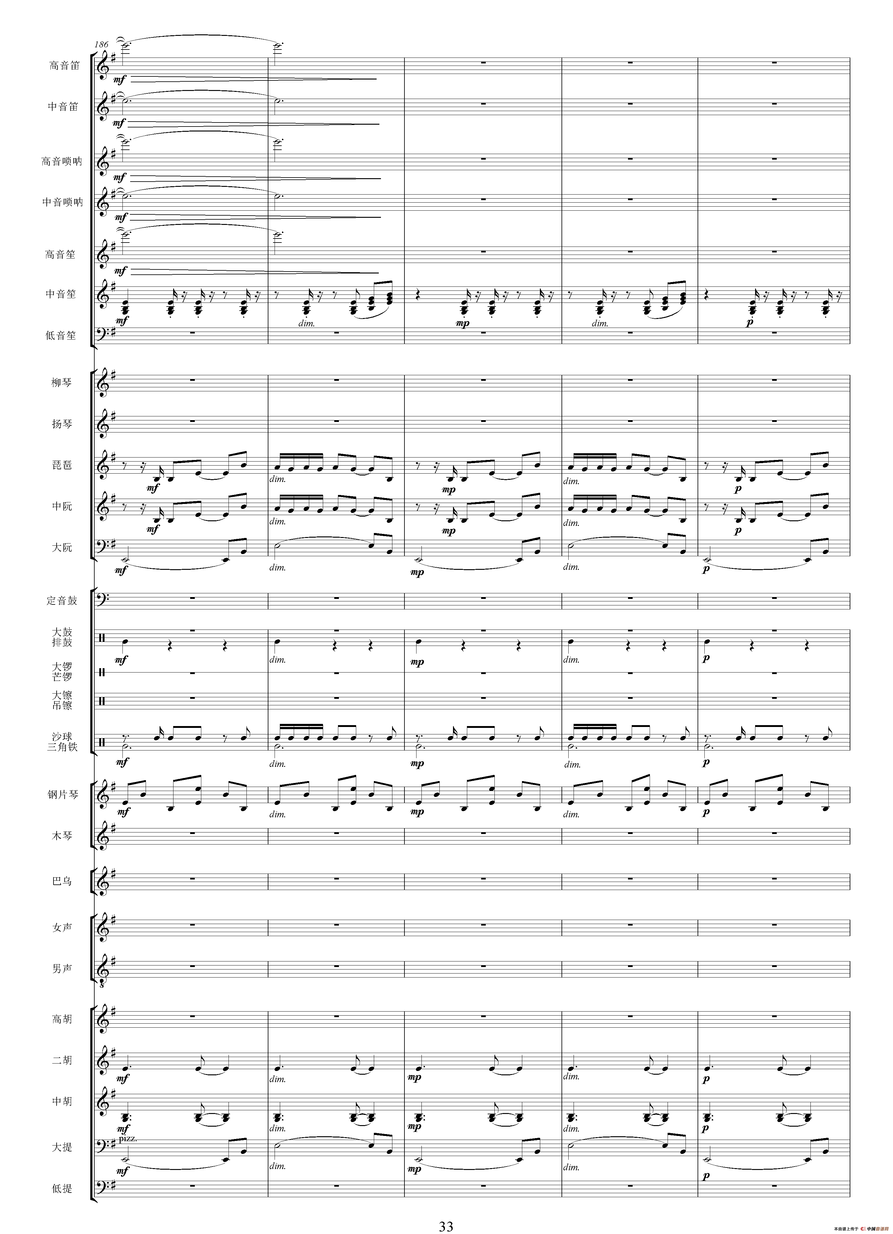 版纳风情（总谱）