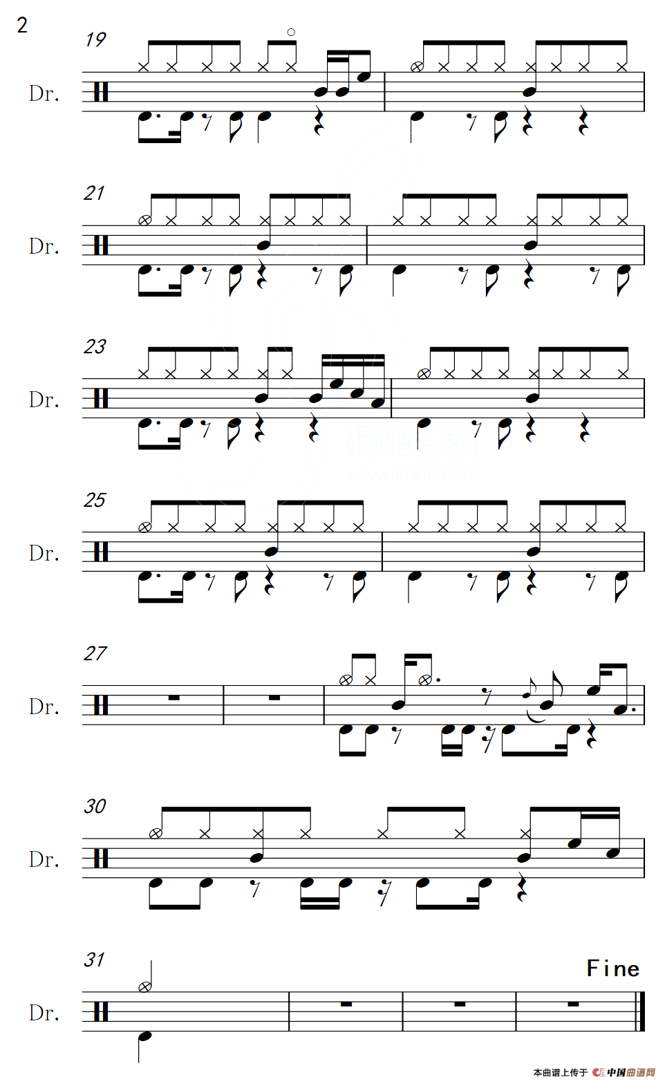 星语星愿（架子鼓谱）