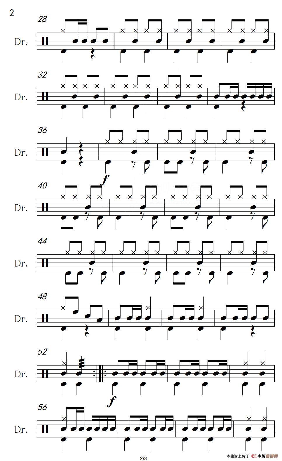 [英]波基上校进行曲（架子鼓谱）