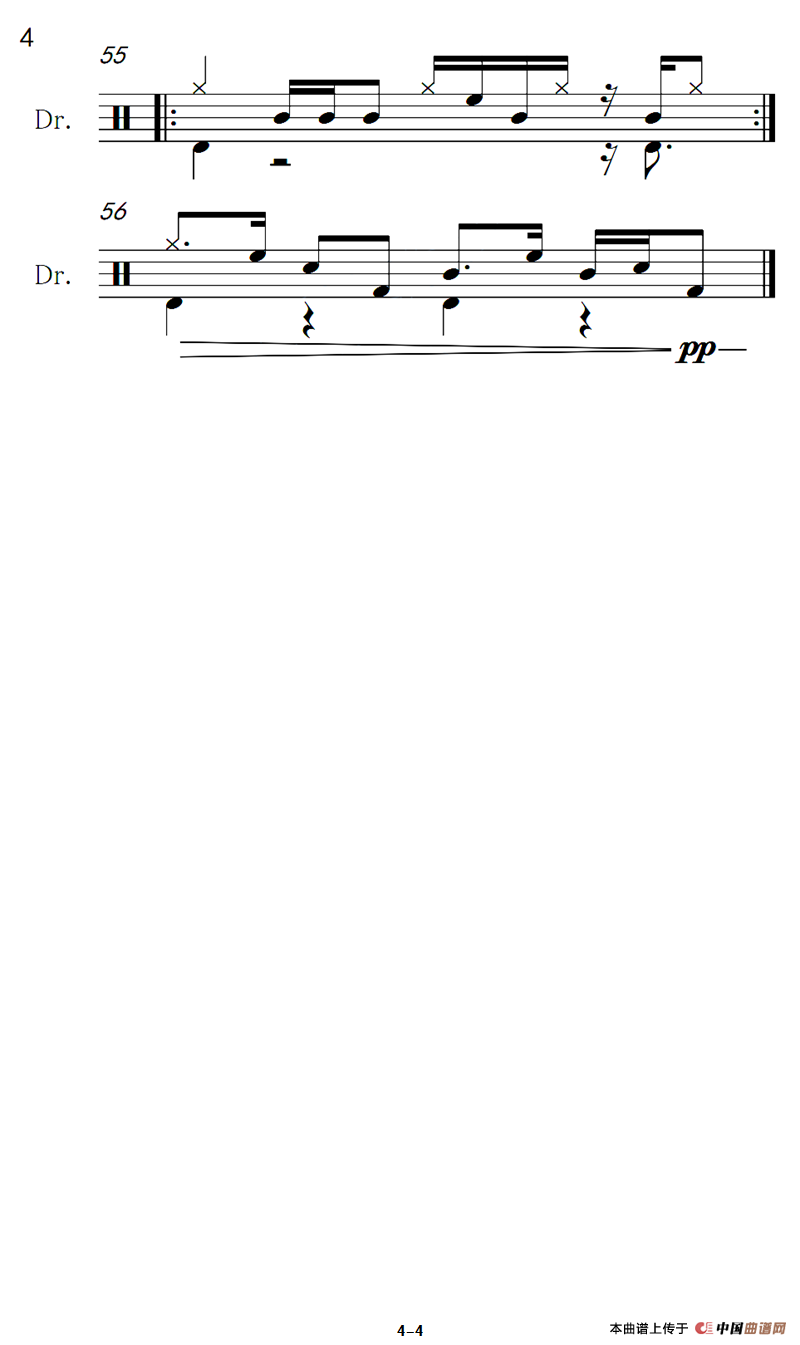 明天会更好（架子鼓谱）