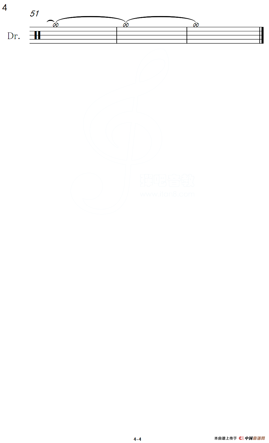 上海滩（架子鼓谱）