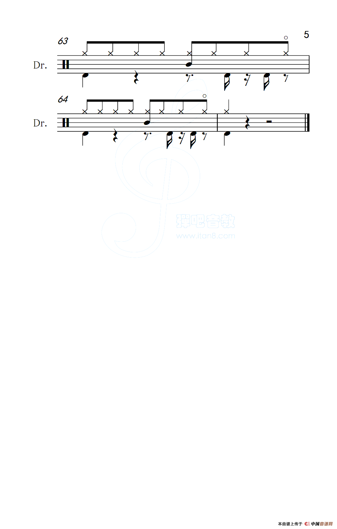 爱情买卖（架子鼓谱）