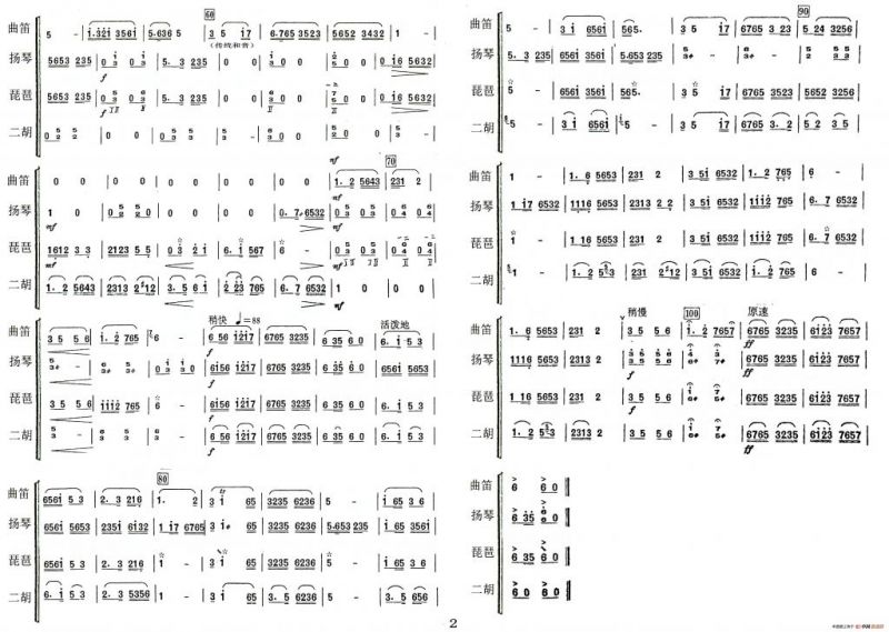 紫竹调（民乐合奏、朱晓谷编曲版）