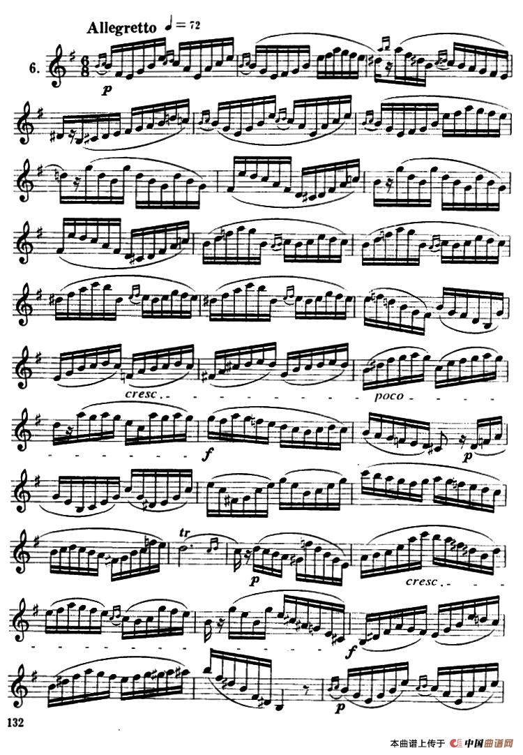 单簧管中级练习曲7首