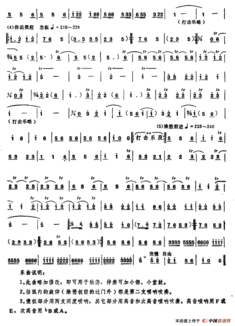 喜讯（吹打乐主旋律）