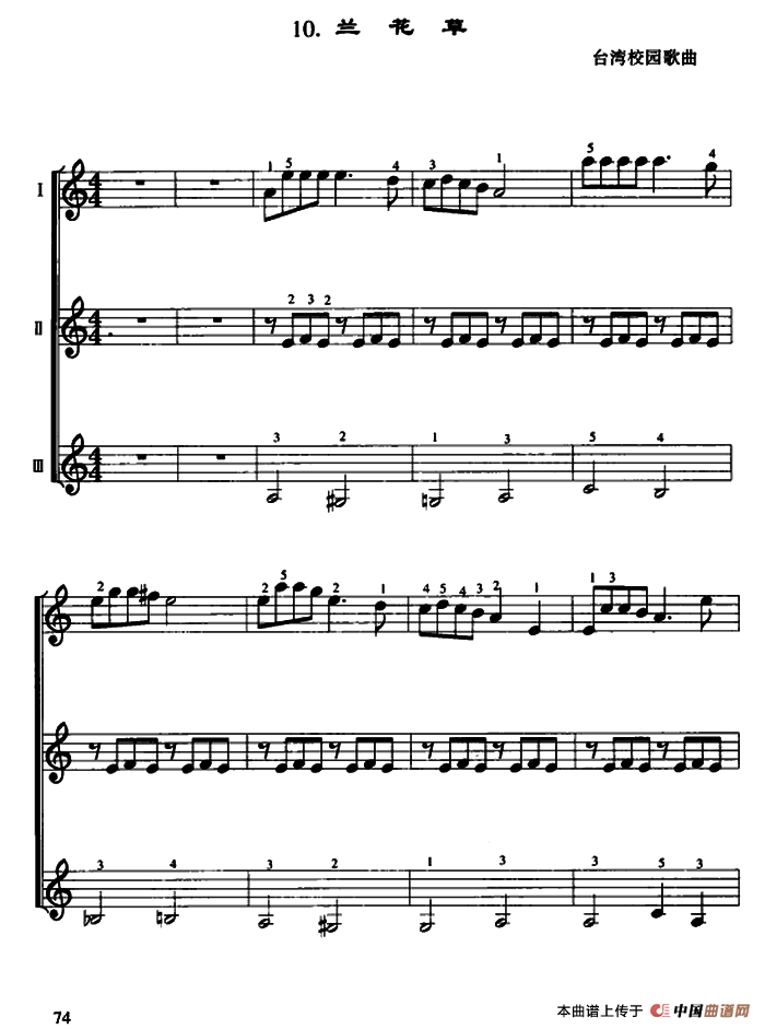 兰花草（口风琴重奏）