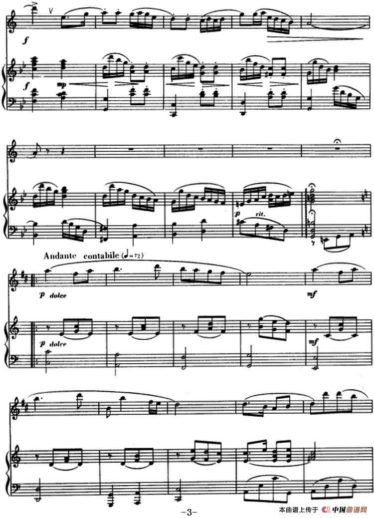 回旋曲 （单簧管+钢琴伴奏）