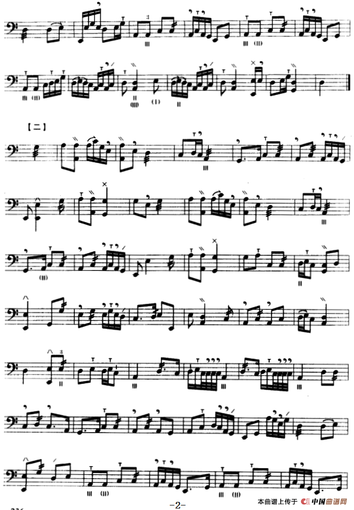 松青夜游（三弦、五线谱）