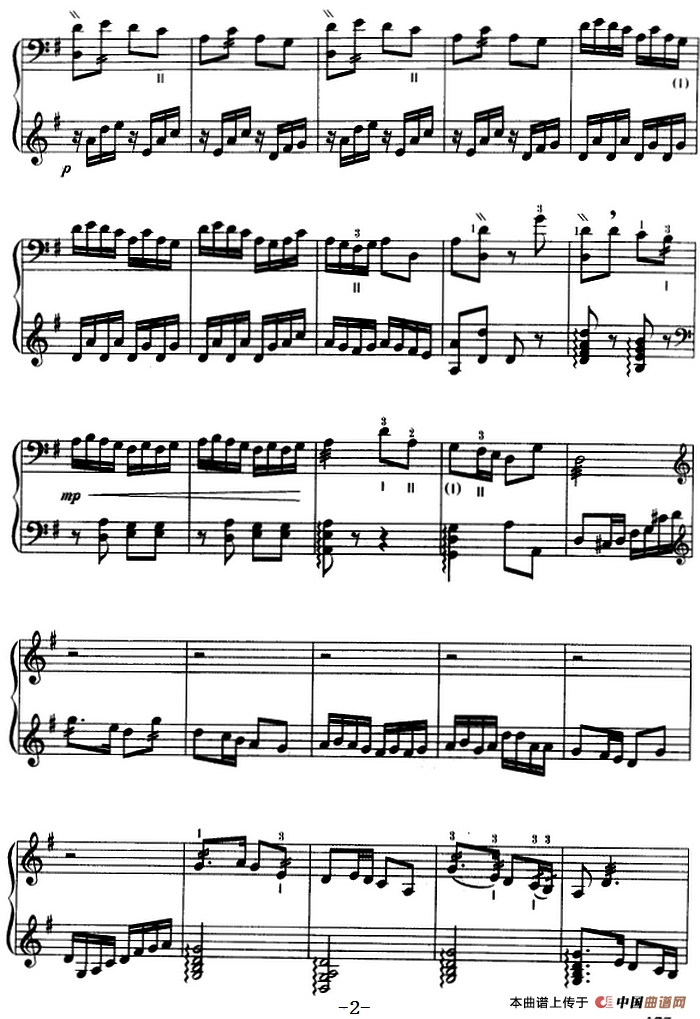 戏秋千（三弦、五线谱）