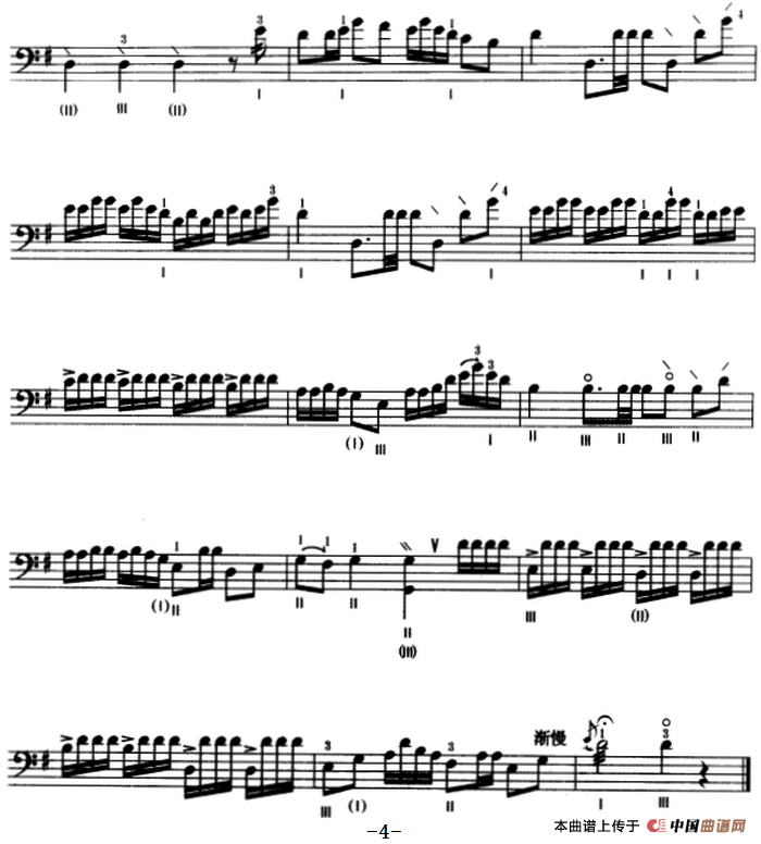 旱天雷（三弦、五线谱）